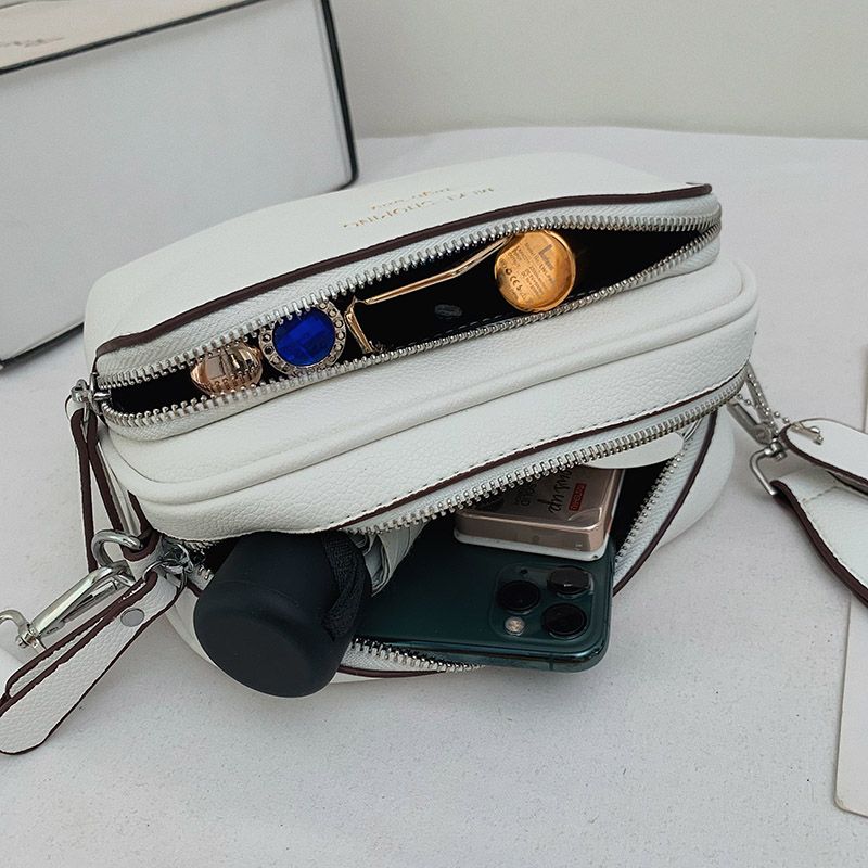 Costin Dames Brede Band Schouder Handtas - Beige
