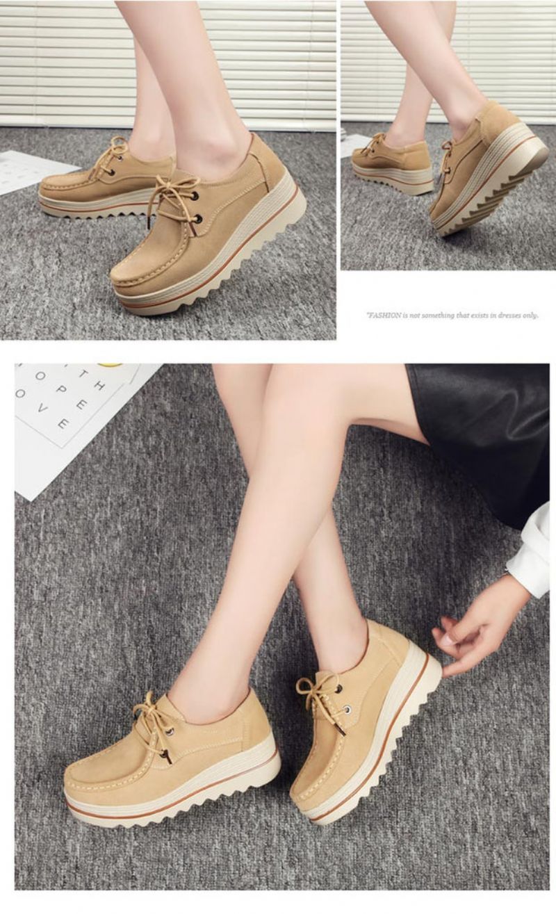 Creepers Dames Platform - Abrikoos