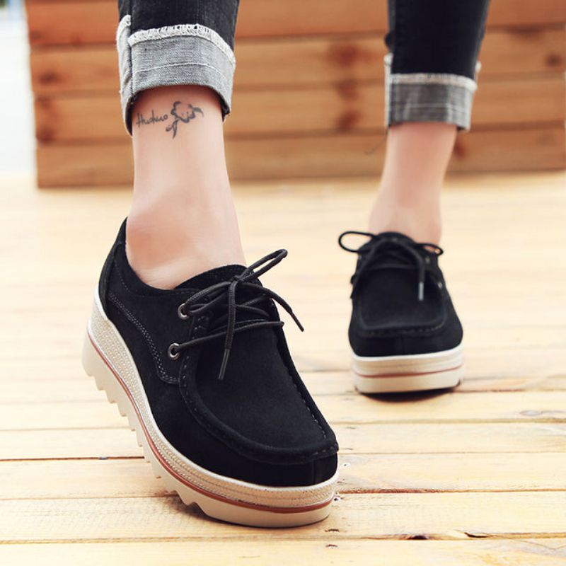 Creepers Dames Platform - Abrikoos
