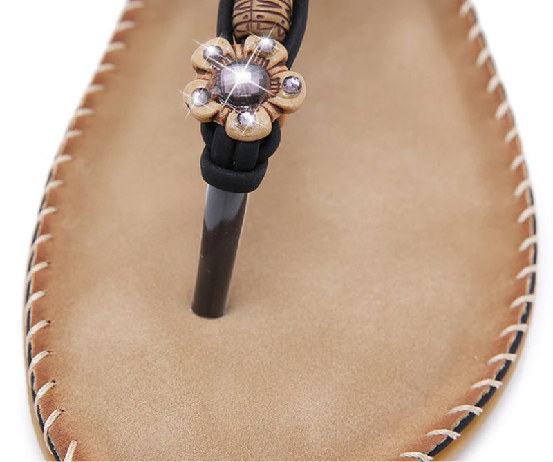 Cristal Dames Platte Sandaal - Wit