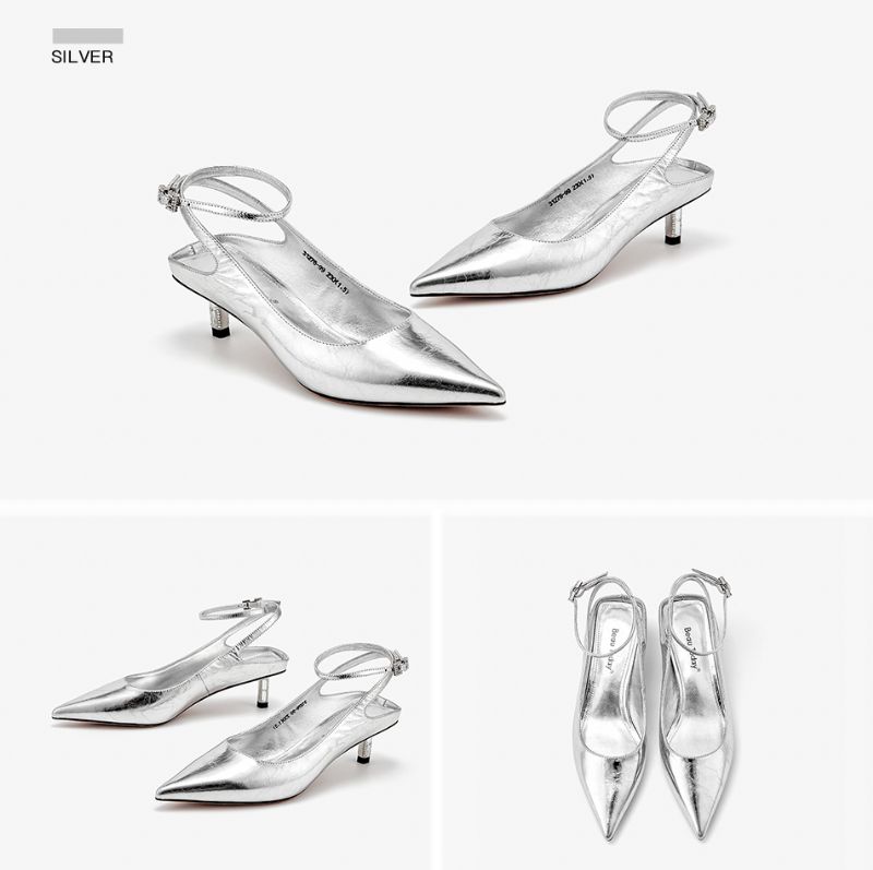 Cristel Dames Zomer Puntige Teen Sandalen - Zwart