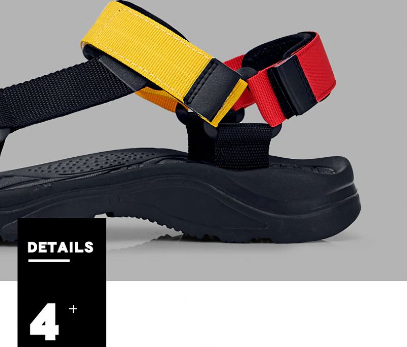 Cristensen Heren Zomer Sandalen - Zwart