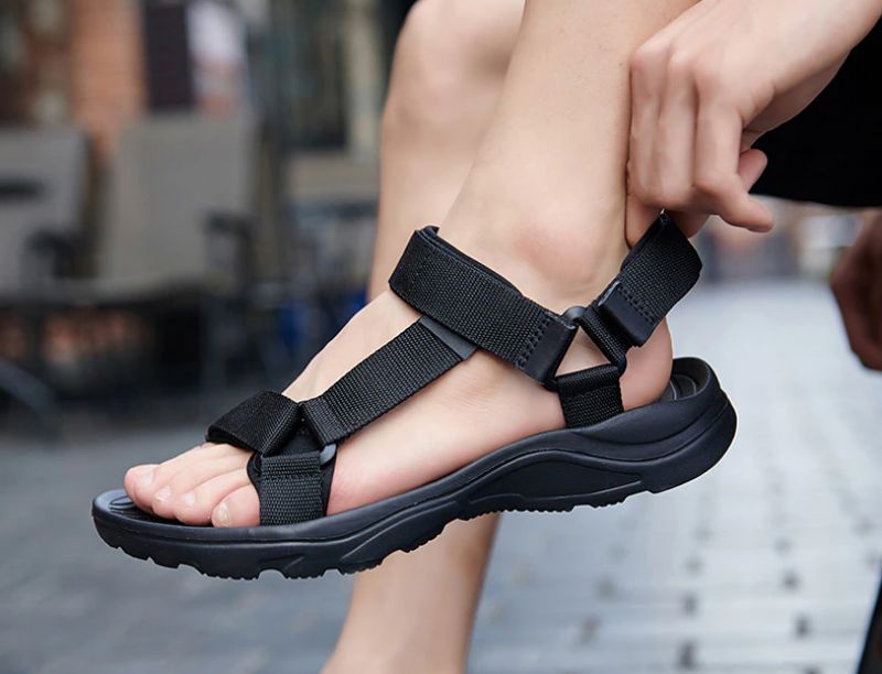 Cristensen Heren Zomer Sandalen - Zwart