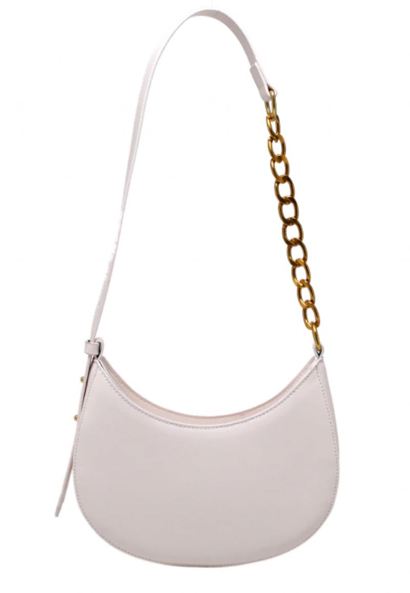 Cristi Dames Leren Crossbody Handtas - Wit