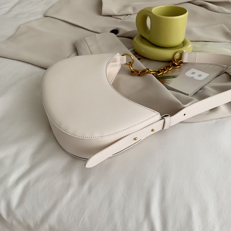 Cristi Dames Leren Crossbody Handtas - Wit