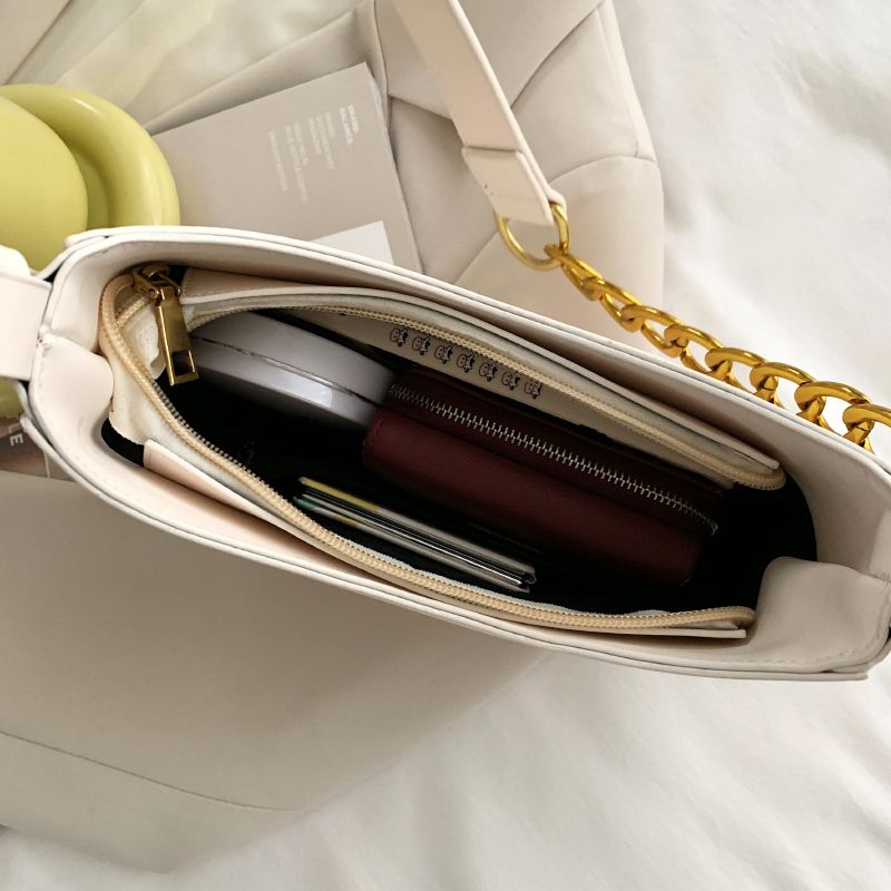 Cristi Dames Leren Crossbody Handtas - Wit