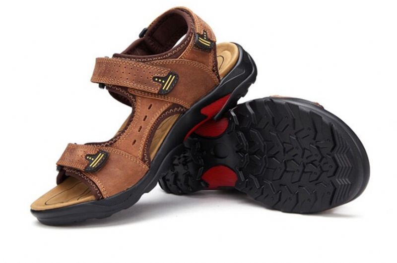Cristien Heren Zomer Sandalen - Koffie