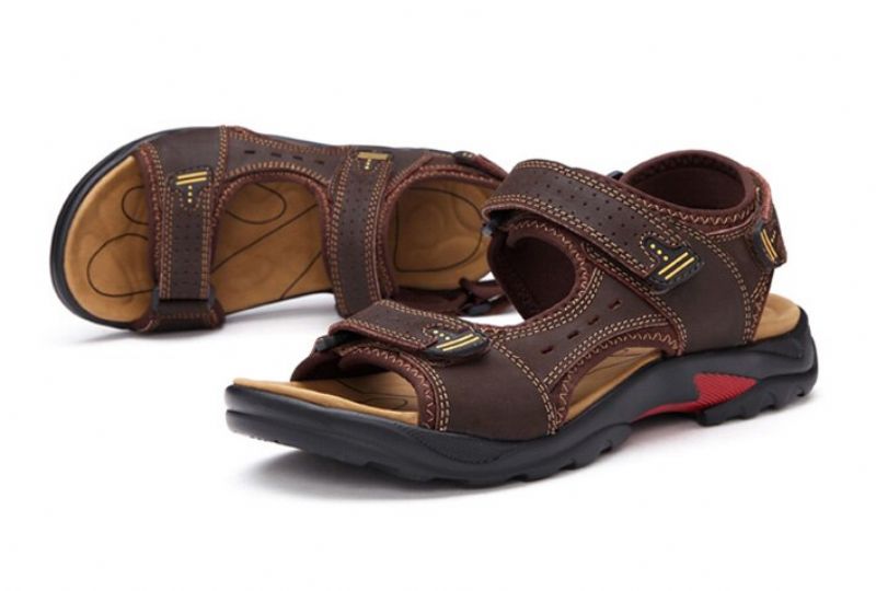 Cristien Heren Zomer Sandalen - Koffie