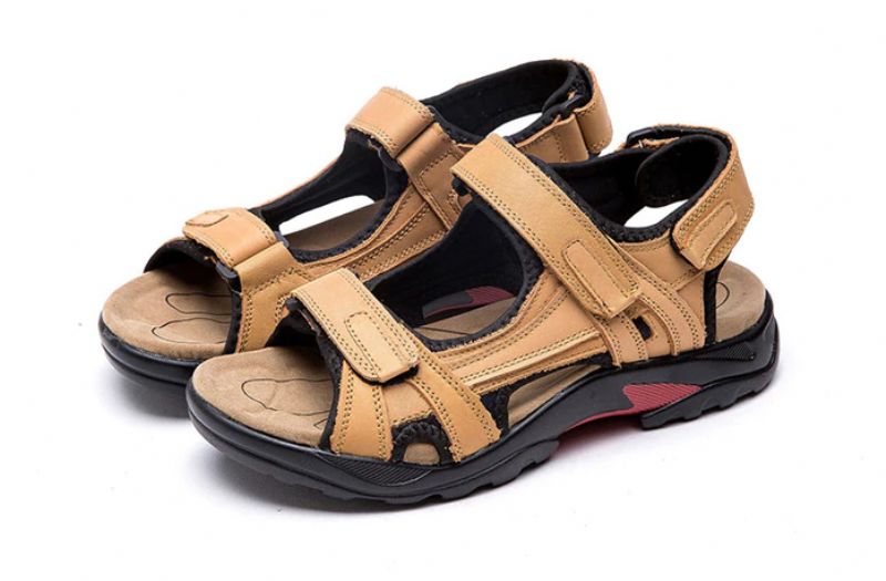 Cristien Heren Zomer Sandalen - Koffie