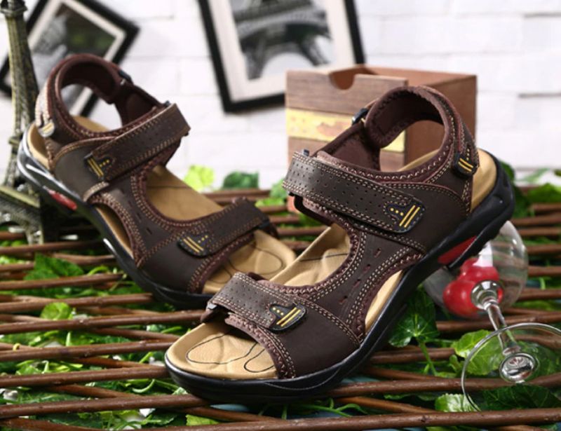 Cristien Heren Zomer Sandalen - Koffie