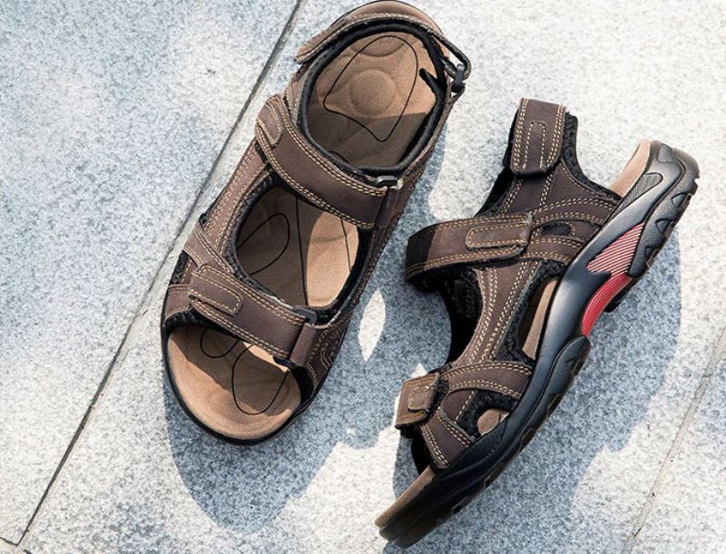 Cristien Heren Zomer Sandalen - Koffie