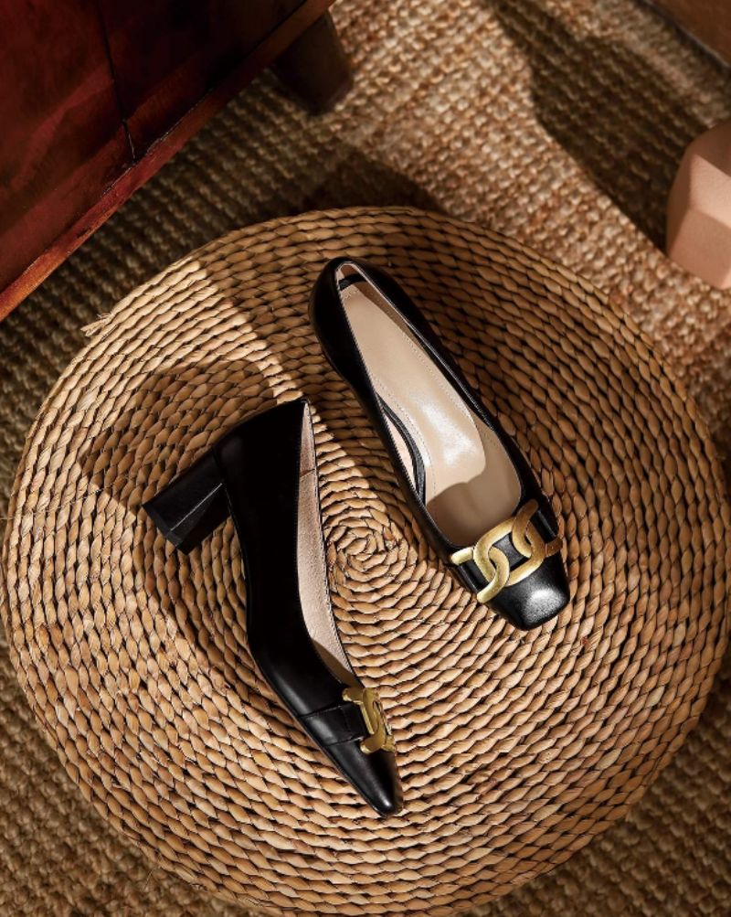 Cristy Dames Elegante Leren Pumps Schoenen - Bruin