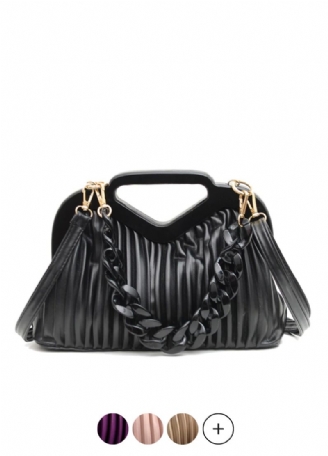 Cristy Dames Korte Houten Handtas