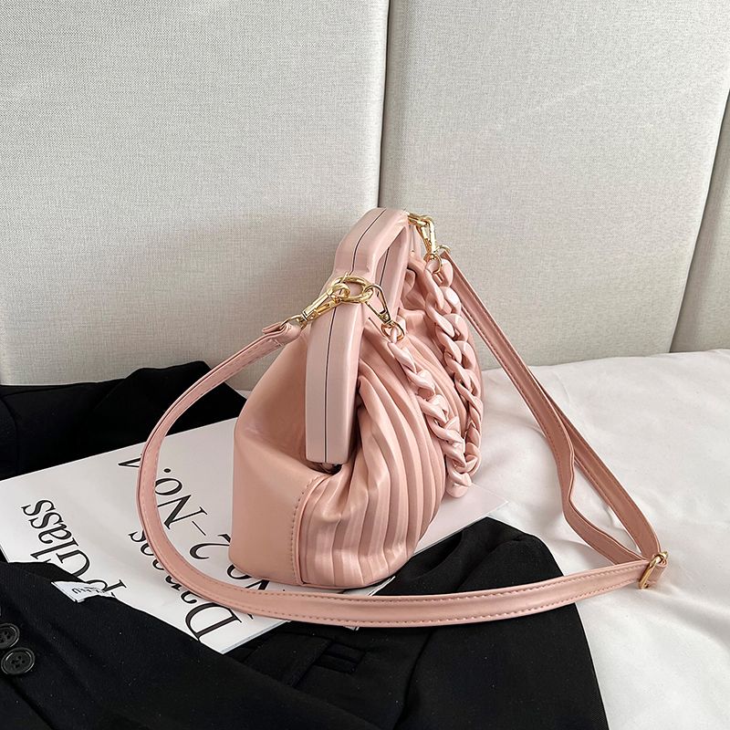 Cristy Dames Korte Houten Handtas - Zwart
