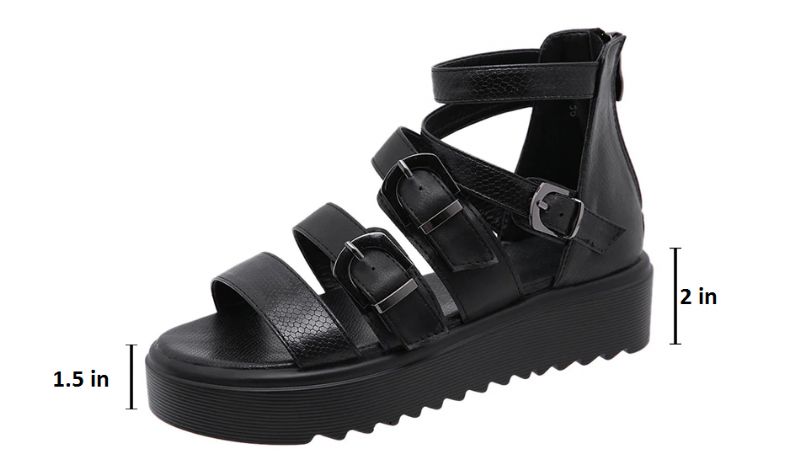 Cristy Dames Wedges - Zwart