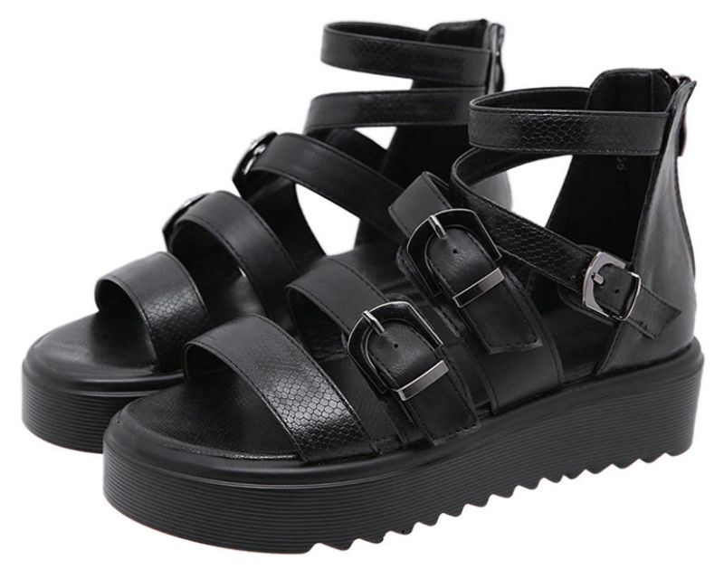 Cristy Dames Wedges - Zwart