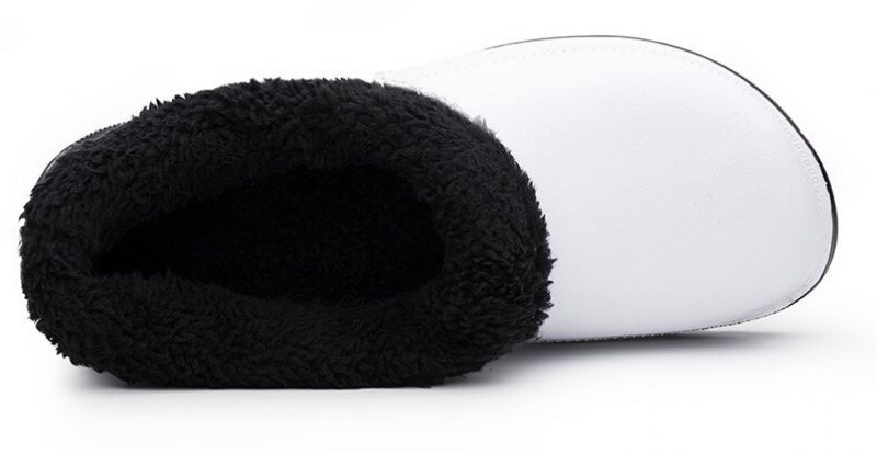 Crusie Heren Winter Slippers - Wit Bont