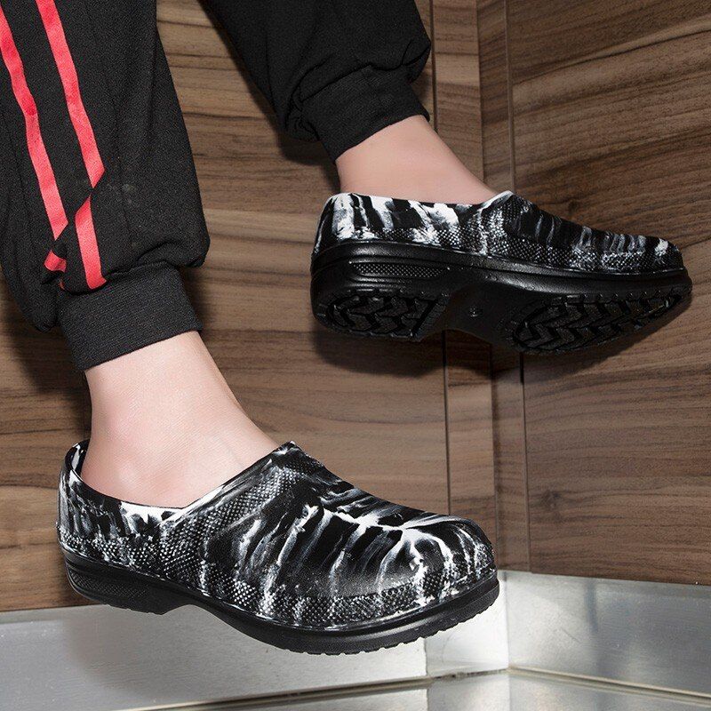 Crusie Heren Winter Slippers - Wit Bont