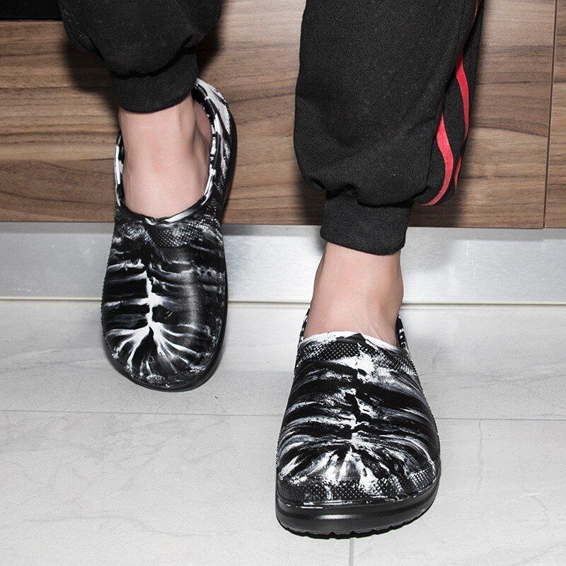 Crusie Heren Winter Slippers - Wit Bont