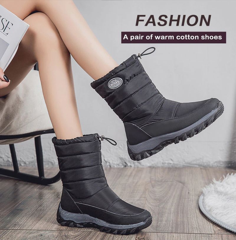 Cruz Dames Waterdichte Winterlaarzen - Zwart