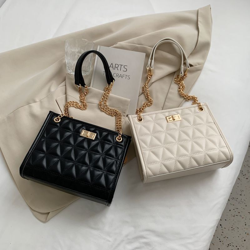 Crysti Dames Chain Shoulder Handtas - Zwart