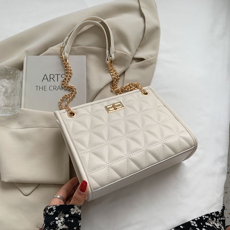 Crysti Dames Chain Shoulder Handtas - Zwart