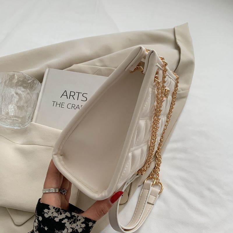 Crysti Dames Chain Shoulder Handtas - Zwart