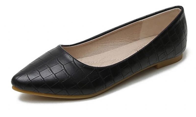 Crysti Dames Puntige Teen Zomer Platte Schoenen - Bruin