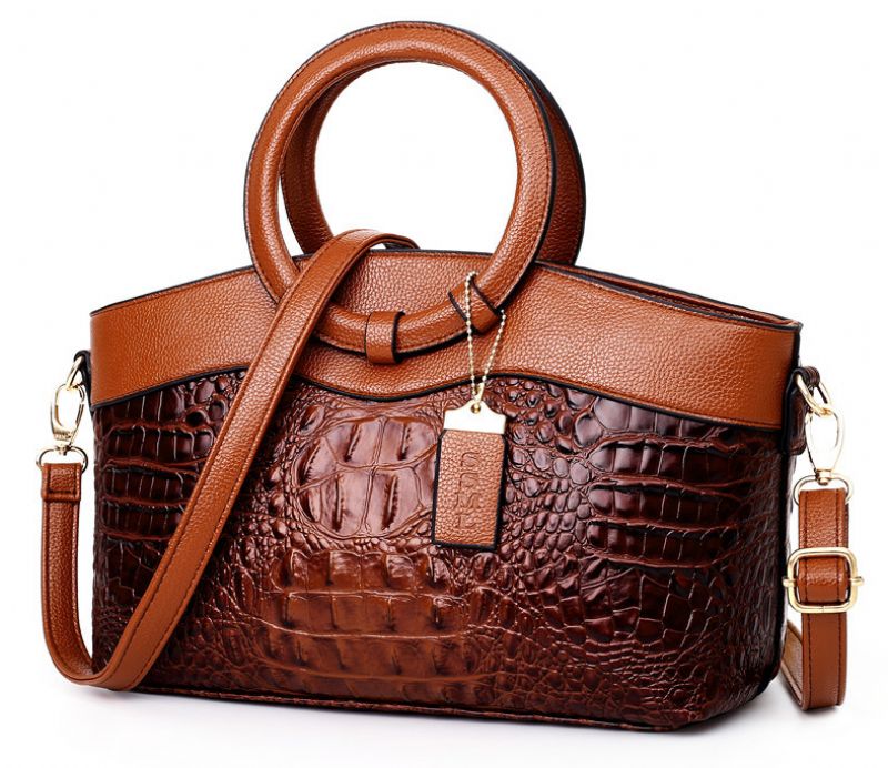 Cucuy Dames Leren Luxe Handtas - Groen
