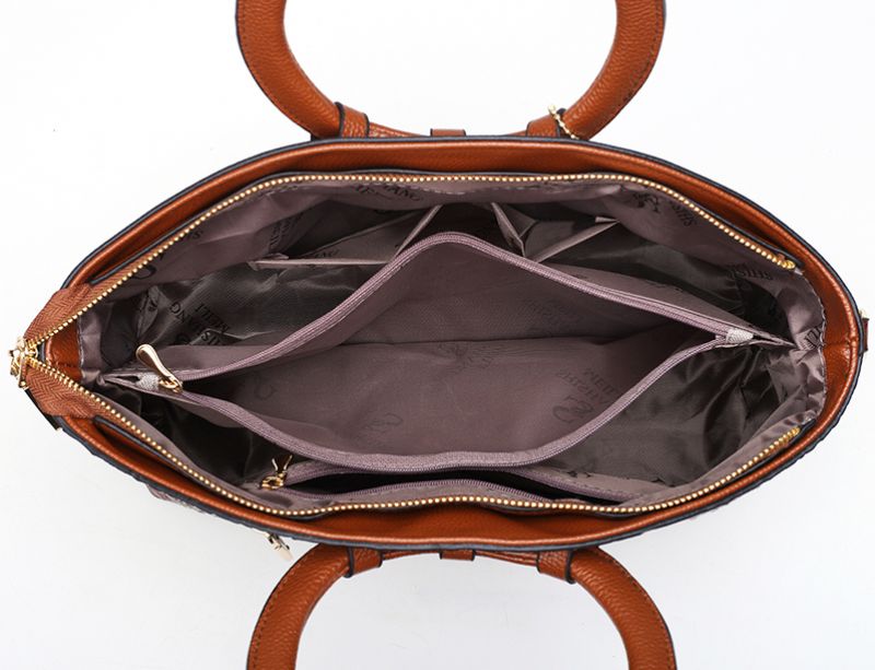 Cucuy Dames Leren Luxe Handtas - Groen
