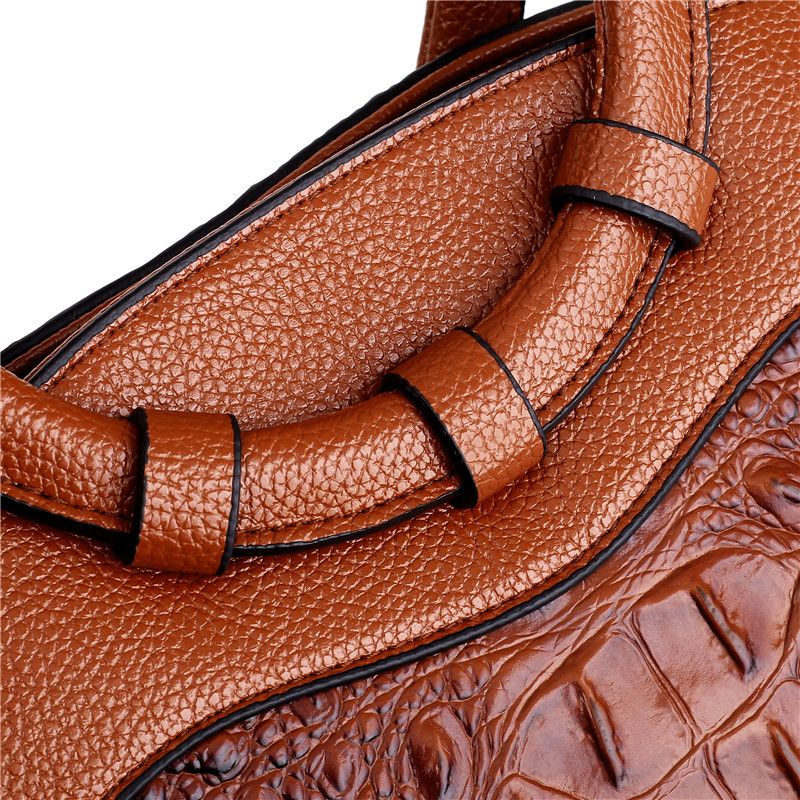 Cucuy Dames Leren Luxe Handtas - Groen