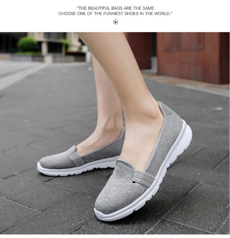 Dagelijkse Dames Zachte Ademende Mesh Casual Platte Loafers Schoenen - Roze