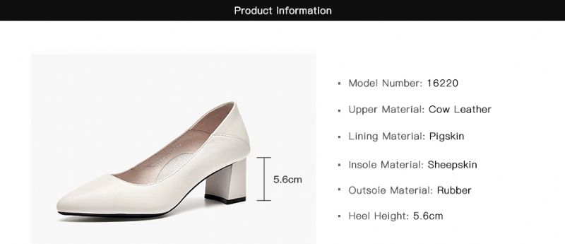 Dai Dames Leren Pumps Schoenen - Zwart