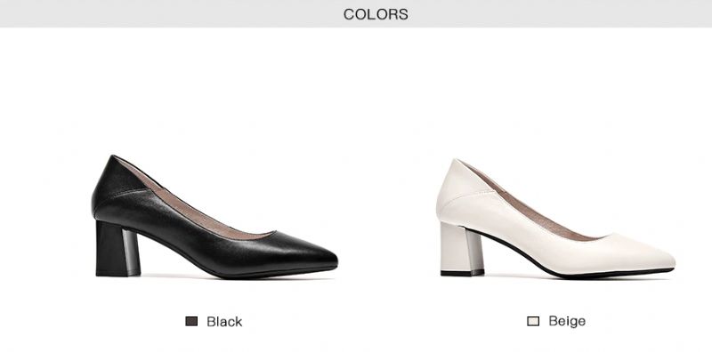 Dai Dames Leren Pumps Schoenen - Zwart