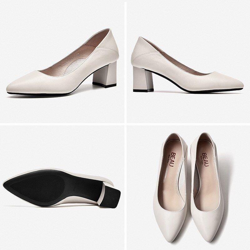 Dai Dames Leren Pumps Schoenen - Zwart