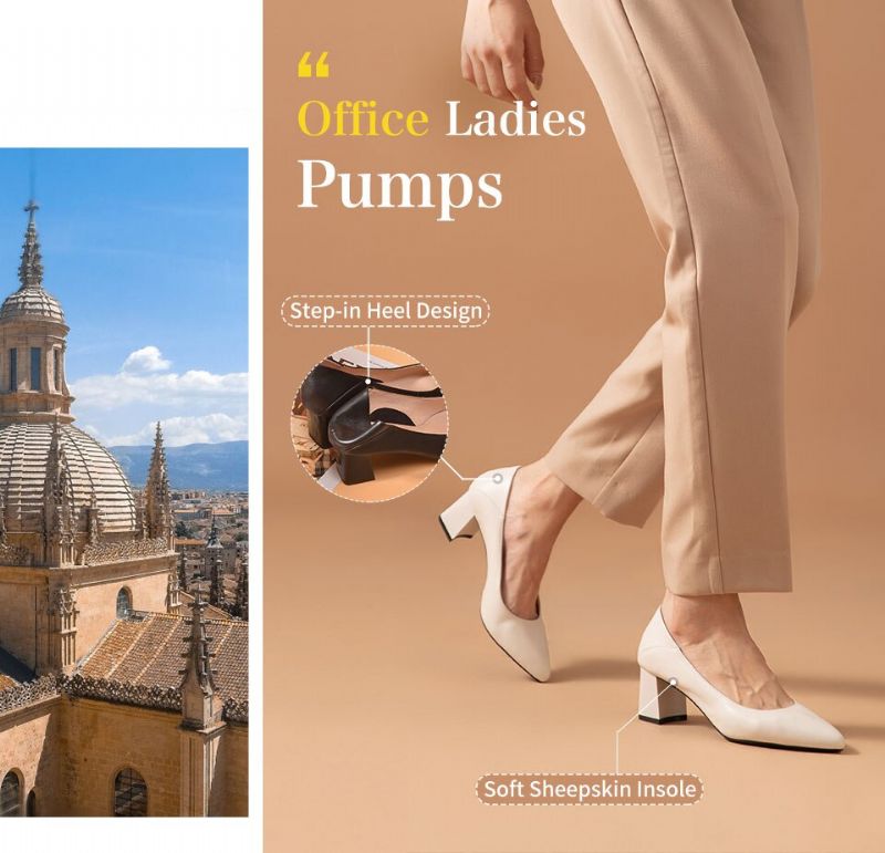 Dai Dames Leren Pumps Schoenen - Zwart