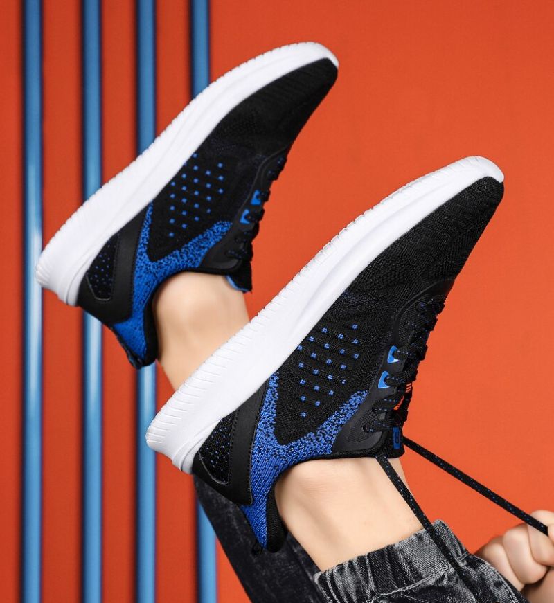 Daimer Heren Mode Sneakers - Blauw