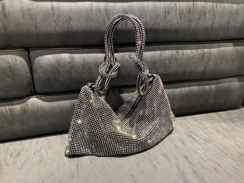 Dakota Dames Handtas Met Luxe Strass - Roze
