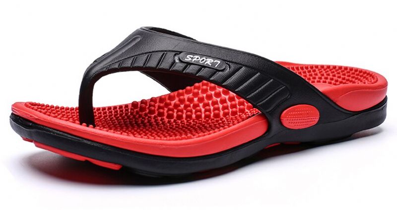 Dallas Heren Comfortabele Slippers - Rood