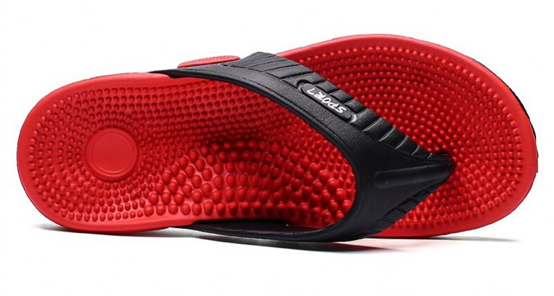 Dallas Heren Comfortabele Slippers - Rood