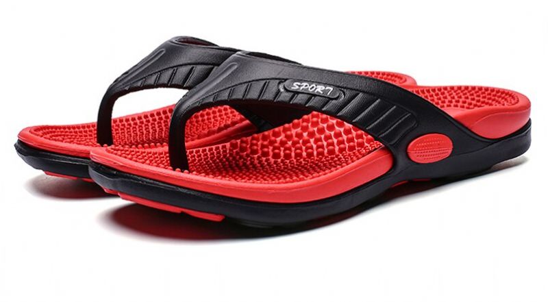 Dallas Heren Comfortabele Slippers - Rood
