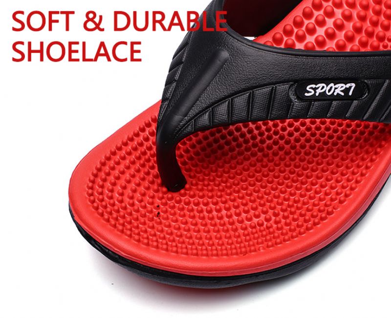 Dallas Heren Comfortabele Slippers - Rood