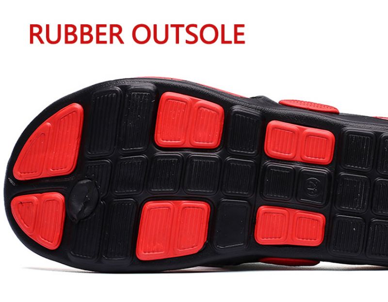 Dallas Heren Comfortabele Slippers - Rood