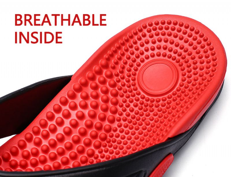 Dallas Heren Comfortabele Slippers - Rood