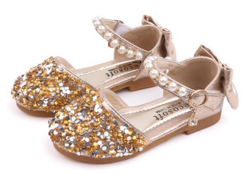 Danielle Platte Schoenen Voor Meisjes - Goud
