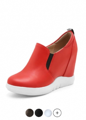Dany Dames Platform Wedge Enkellaarsjes