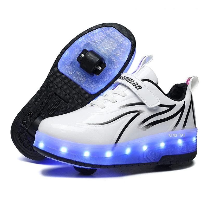 Dany Unisex Sneakers Voor Kinderen Met Rolsysteem - Wit