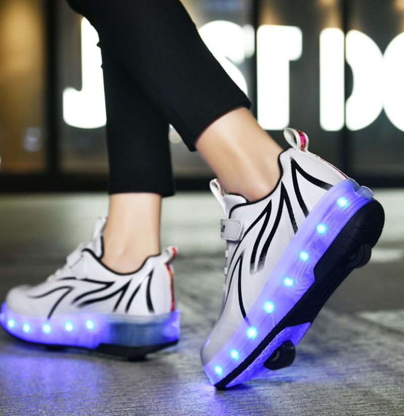 Dany Unisex Sneakers Voor Kinderen Met Rolsysteem - Wit