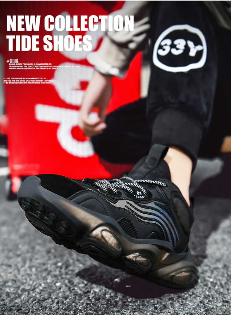 Dareck Herenmode Sneakers - Zwart
