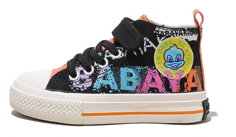 Darlin Meisjes High Top Sneaker - Zwart